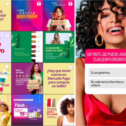 contenido en redes sociales para selfie