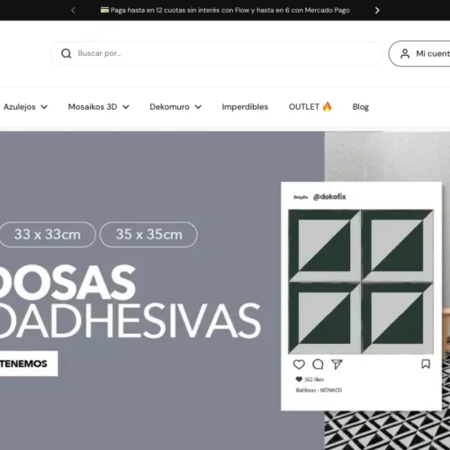 Diseño web ecommerce Dekofix