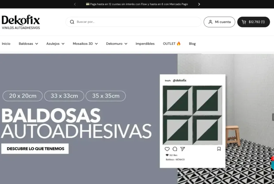 Diseño web ecommerce Dekofix